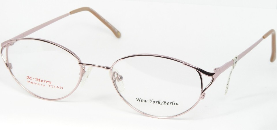 McMerry TT026 C24 ROSE SILVER EYEGLASSES GLASSES Memory TITAN FRAME 53-1... - $46.90