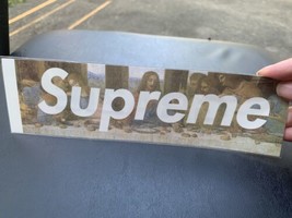 Supreme Store Opening Box Logo Stickers Milan Last Supper Painting Olive Green - $39.58