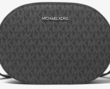 Michael Kors Jet Set Travel Medium Logo Crossbody Bag 35T1STVC2B Black NWT - $108.89