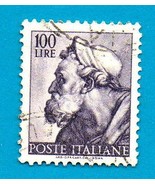 Used Italian Postage Stamp (1961) 100 lyre Designs From Sistine Chapel - £1.55 GBP