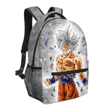  Ball Z Backpack  Super Saiyan Goku  Student School Bag Storage Bag Lunch Bag La - £99.09 GBP