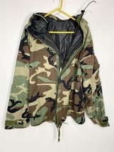 US Military Army Marines Camo Chemical Protective Jacket Coat Medium Long  - £38.62 GBP