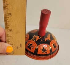 Halloween Vtg Noise Maker Tin Litho with Clapper & Wood Handle image 7