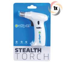 1x Torch Whip-It! Stealth White Butane Lightweight Torch | Adjustable Flame - £24.18 GBP