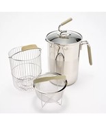 Kuhn Rikon 11 Cup Stainless Steel 4th Burner Pot Pro, BLACK - $816.41 MXN