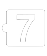 7 Number Counting Stencil for Cookies or Cakes USA Made LS108-7 - £3.18 GBP