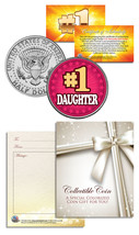 #1 DAUGHTER Kennedy Half Dollar U.S. Coin - GREAT GIFT FOR YOUR DAUGHTER - £6.69 GBP