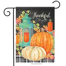 Harvest Lantern Fall Garden Flag - 2 Sided Message, 13&quot; x 18&quot; - £19.20 GBP