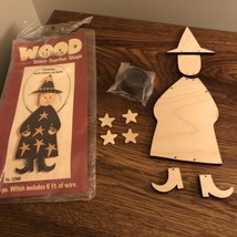 DIY Witch Solid Wood &amp; Wire Stitch-Together Shape A Walnut Hollow Project - £5.77 GBP