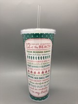 Lot of 60 Acrylic Tumbler Cup Straw 12 Days of Christmas at Beach Party ... - $99.00