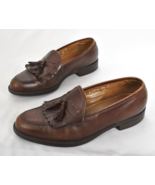 Florsheim Comfortech Brown Leather Tassel Loafers Shoes mens 9 D Made In... - $44.54