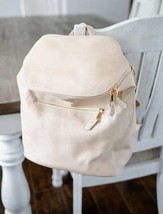 Creamy Ivory Versatile Convertible Backpack Bag Purse Tote - £30.59 GBP