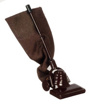 Dollhouse Miniature - Upright Metal Vacuum Cleaner with Cloth Cleaning Bag - £7.89 GBP