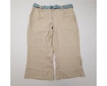 Nike Golf Dri-fit UV Women’s Capri Pants Size M Tan TV10 - $10.39