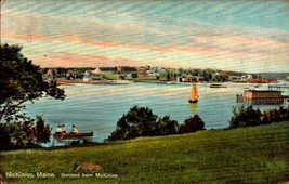 Vintage Hugh C. Leighton POSTCARD- View Of Bernard From Mc Kinley, Maine BK65 - £4.35 GBP