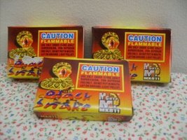 36 pcs Mighty Max Black Snakes Fireworks 6 Boxes 6 Pcs Per Box Set - $11.99