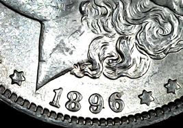 Morgan Dollar 1896 AA21-1123  - £130.58 GBP
