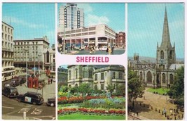 United Kingdom UK Postcard Sheffield Grosvenor House Fitzalan Square Cat... - $2.96