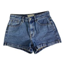 PacSun Womens Shorts Size 24 Mom Shorts Blue Denim Cuffed High Rise Ligh... - £16.94 GBP
