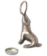 Anthropologie Seal Bottle Opener Aluminum &amp; Brass 4&quot; H - 2.5&quot; W Fathers ... - £12.10 GBP