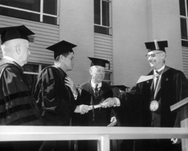 President John F. Kennedy receives Honorary Degree from GWU Photo Print - £6.92 GBP+