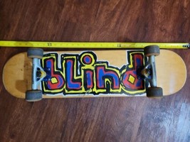 Blind Skateboards Vintage Deck blue red yellow logo 1990s retro vintage ... - $99.15