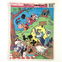 1983 Golden Looney Tunes Nursery Rhyme Time Frame Tray Puzzle 4552D-32 Vintage - £15.60 GBP