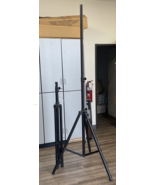 2 x Heavy Duty Trim-Pod Lighting Speaker Base Stands 1.5&quot; Tubing Max Hei... - $174.80 CAD