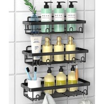 MATTE BLACK SHOWER CADDY PACK OF 3 - £7.96 GBP