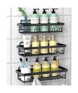 MATTE BLACK SHOWER CADDY PACK OF 3 - £7.99 GBP