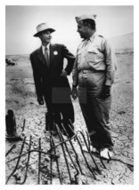 J. Robert Oppenheimer &amp; General Groves At Ground Zero 5X7 Photograph Reprint - £6.67 GBP