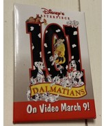 101 Dalmatians Disney Video Movie Promotional Button Pin VTG MINT 1990s - $13.69 CAD