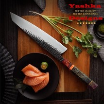 Chef Kitchen Knives Japanese Kiritsuke Blade AUS-10 Clad Steel Sushi Sashimi NEW - £46.61 GBP