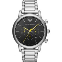 Armani AR11324 Black Dial Stainless Steel Watch for Men - £118.66 GBP