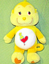 27&quot; Care Bears Playful Heart YELLOW MONKEY JUMBO Plush Teddy Pillow Styl... - £19.20 GBP