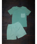 NEW Boutique Turquoise Boys Sibling Outfit Set - $7.99