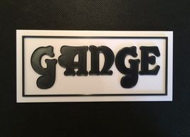 Parody Joke Gange Novelty Amplifier Badge Emblem Logo Guitar Amp Cab For Orange - £27.52 GBP