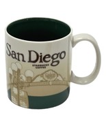 San Diego Starbuck Mug 16 Fl Oz  2011 Collector Series Ceramic Green Whi... - $39.15