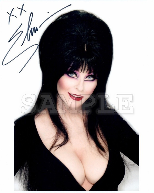 Elvira signed 8x10 Autograph Photo RP - Free ShipN! Sexy! Cassandra Peterson - £7.84 GBP