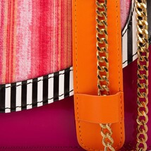 The Santa Amaro Striped Leather Handbag image 4