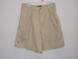 POLO Ralph Lauren Vintage High Waist Womens Shorts Size 10 Tan ILGWU Uni... - $14.84