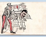 WWI Patriotic Uncle Sam Rnging Out Kaiser UNP Unused Comic DB Postcard M15 - £29.54 GBP