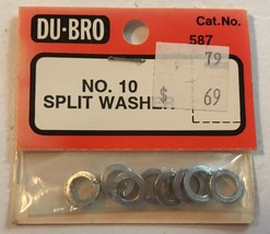 DUBRO No. 10 Split Washers (8) 587 RC Radio Controlled Part NEW - $2.99