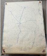 Vintage Map Tyler County Texas General Highway Map Revised Sept. 1946 - $1,125.46 MXN