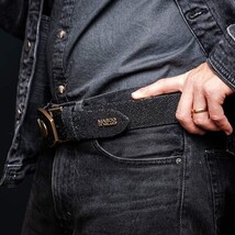 GEORGIA Genuine Stingray Skin Western Belt Black image 10