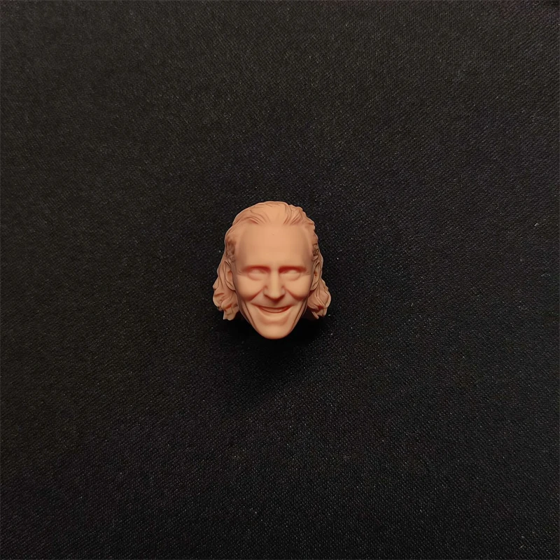 1/12 Scale Smile Tom Hiddleston Head Sculpt Unpainted Fit 6&quot; ML SHF MAFE... - £20.78 GBP