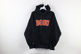 Vintage 90s Mens Medium Faded Bowling Green State University Hoodie Sweatshirt - £35.94 GBP