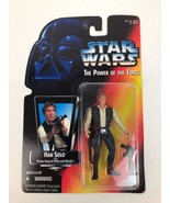  Star Wars1995 POTF Han Solo Power Of The Force Orange Card MINT FSTSHP - £4.32 GBP