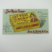 Jap Rose Soap Advertising Ink Blotter James S. Kirk &amp; Co Chicago Illinoi... - $19.99