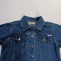 Cherokee RN#17730 Women’s Blue Cotton Button Up Cotton Jacket Pockets Size XL image 9